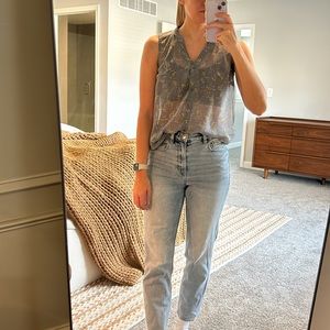 Mossimo Supply Co Sheer Geometric Blouse | M